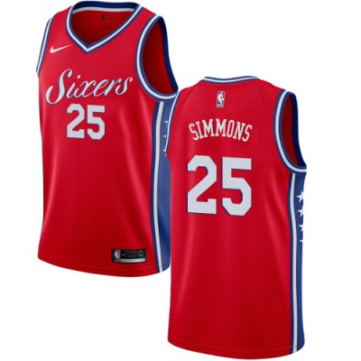 Nike Philadelphia 76ers #25 Ben Simmons Red Youth NBA Swingman Statement Edition Jersey